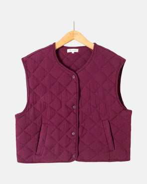Babette Vest Bordeaux