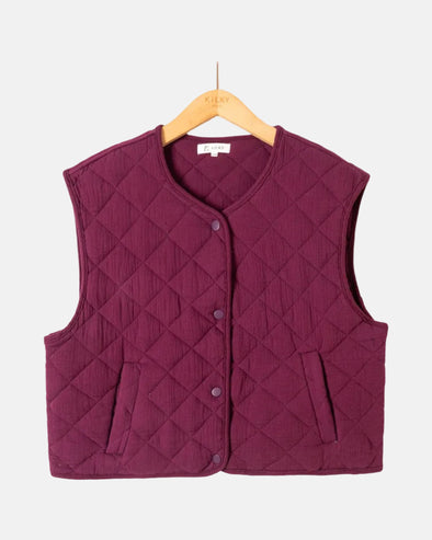 Babette Vest Bordeaux