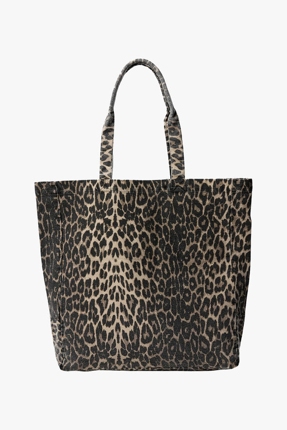 Ellen Tote Bag Light Brown Leopard