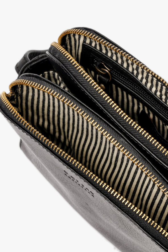 Emily Bag Leather Strap Black Stromboli