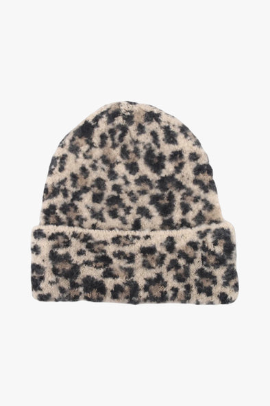 Wilma Beanie Leopard Beige