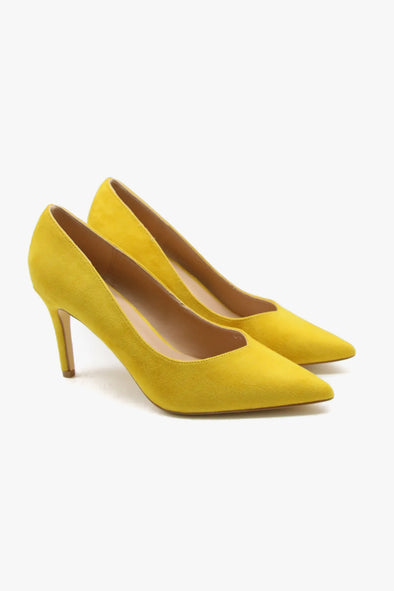 Emily Suede Pump Yellow