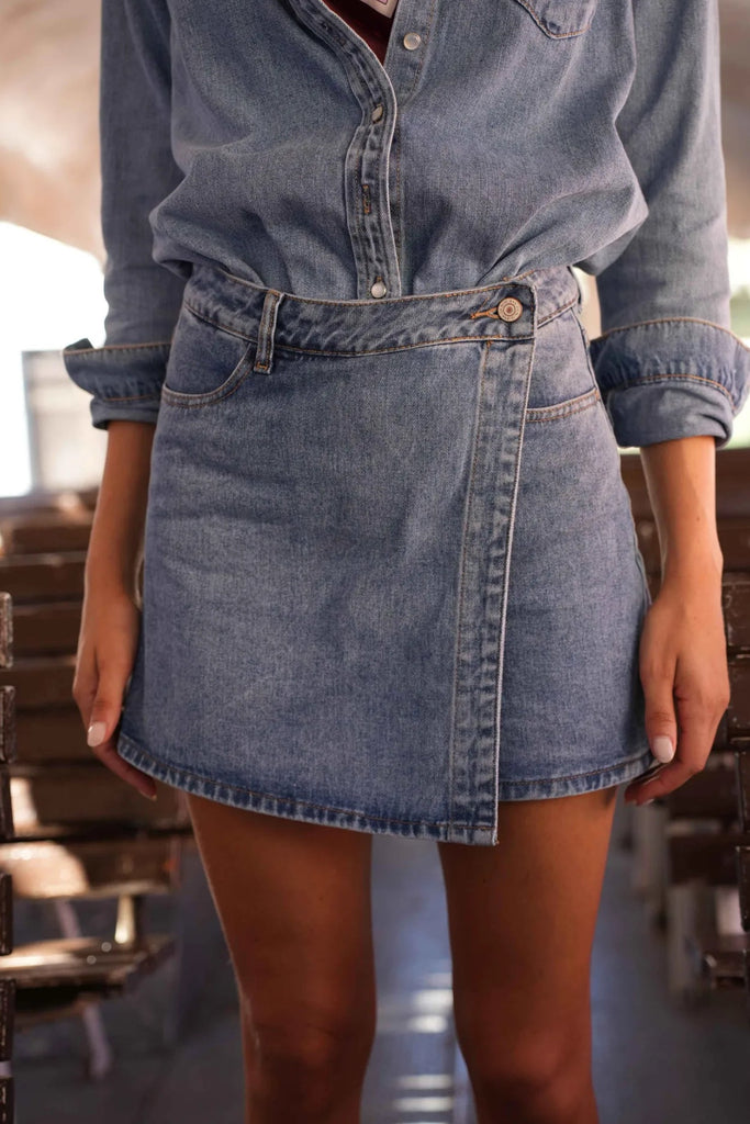 Jadene Skort Dark Blue