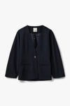 Fenna Pinstripe Blazer Navy