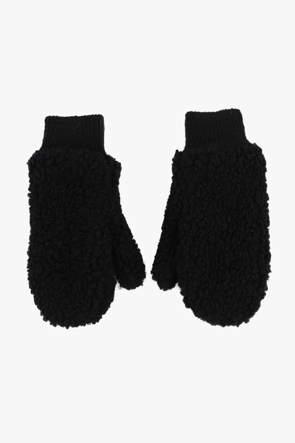 Johnny Teddy Mittens Black
