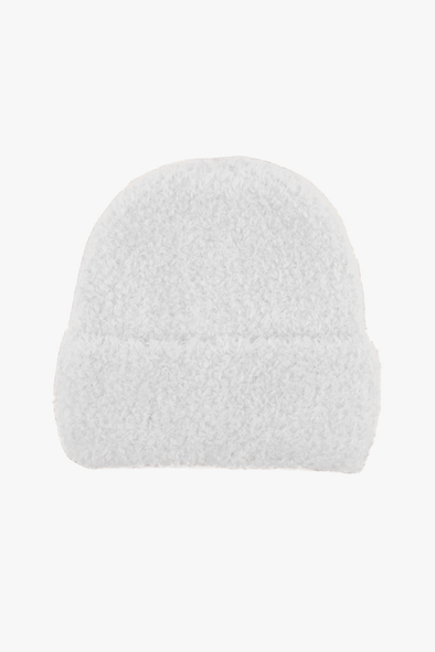 Mint Fluffy Hat Winter White