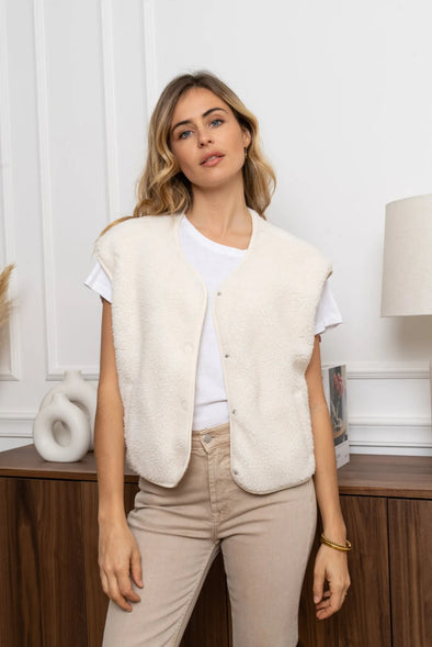 Billie Vest Ecru