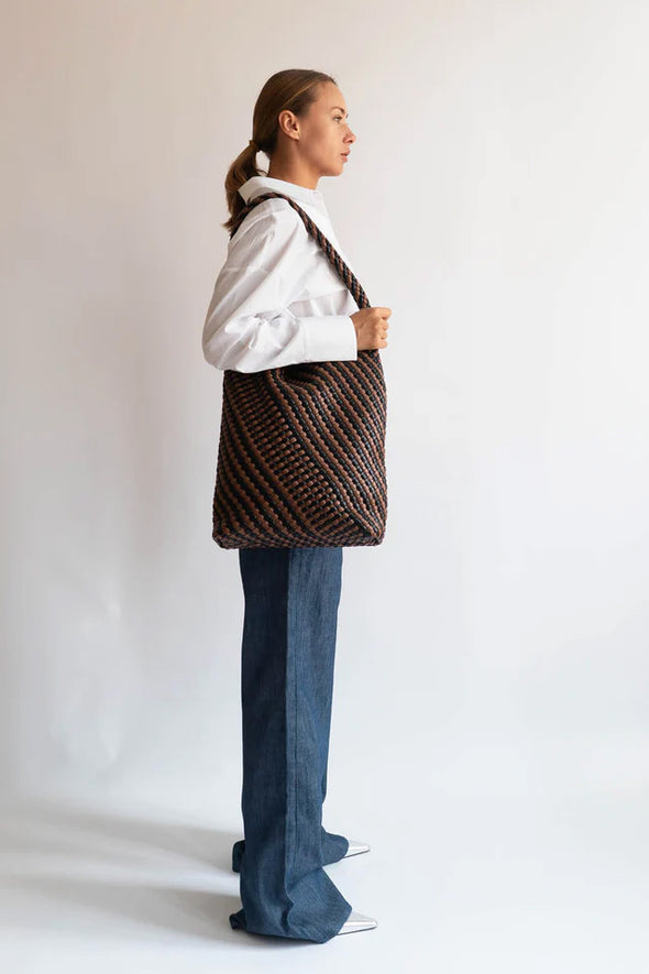 Hobo Braided Bag Brown Caramel