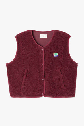 Hoktown Veste Burgundy Melange