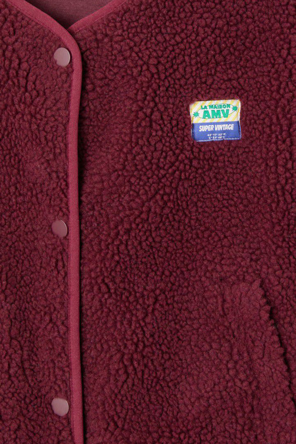 Hoktown Veste Burgundy Melange