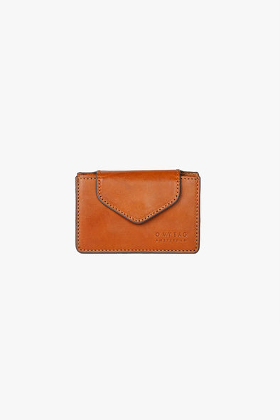 Laura Purse Cognac Woven Classic Leather - kožená peňaženka na mince