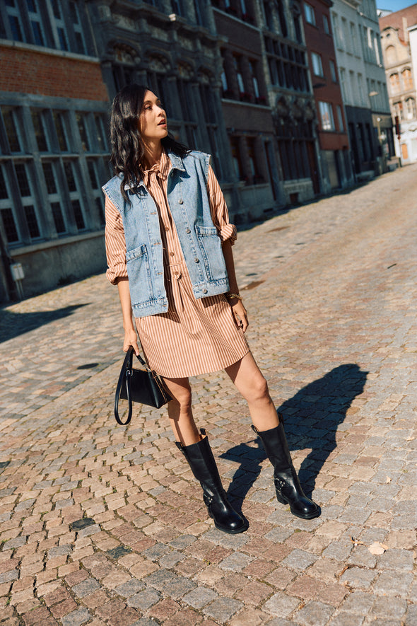 Fontella Dress Coffee Blush