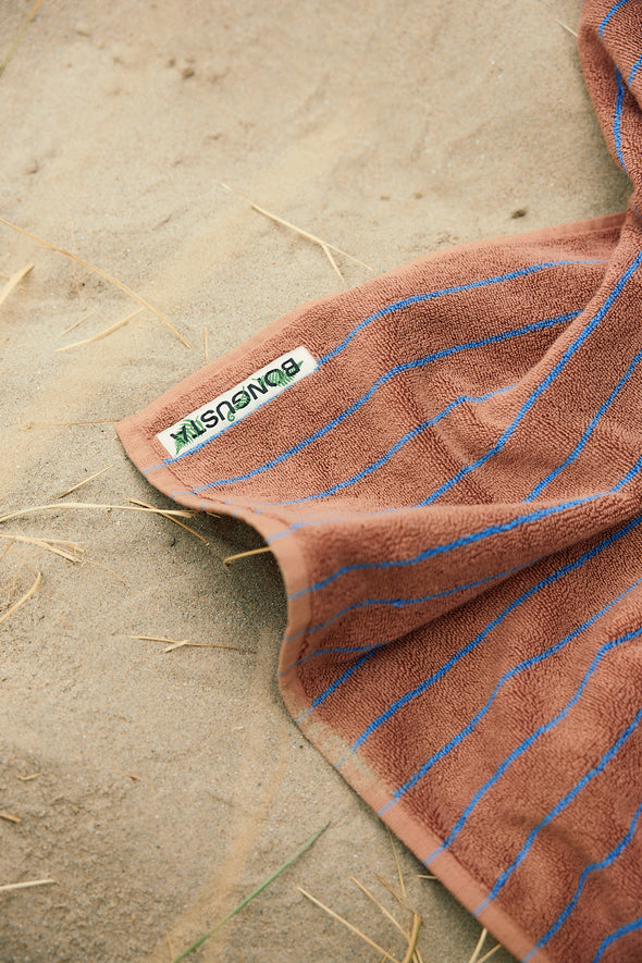 Naram Towel Camel & Ultramarine