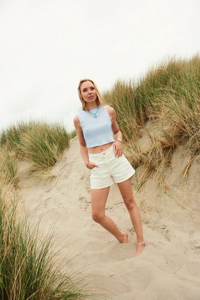 Luke Vichy Top Blue