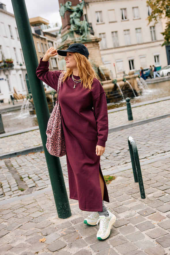 Gia LS Ankle Dress Fig