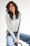 Essential LS Boxy Tee Light Grey