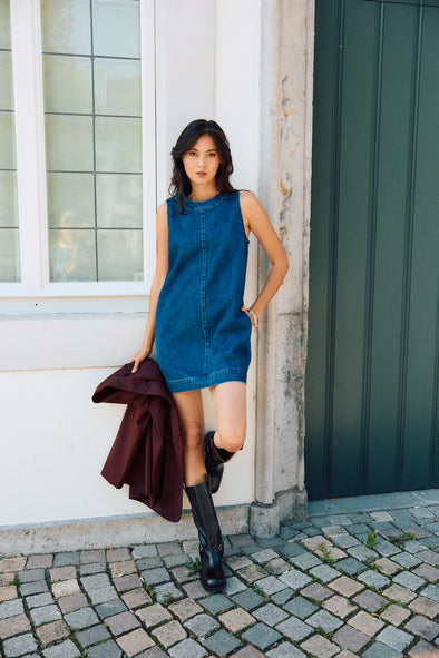 Robin Denim Dress Dark Blue