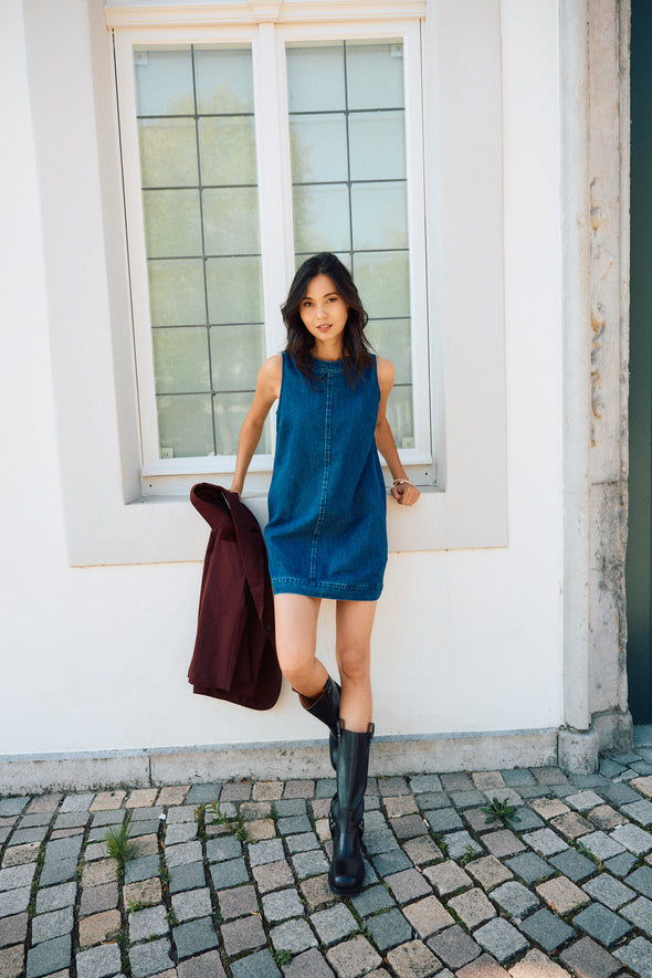Robin Denim Dress Dark Blue