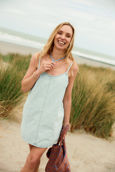 Nanja Denim Dress Ultra Light Blue