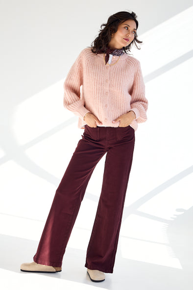 Gaspard Wide Denim Burgundy