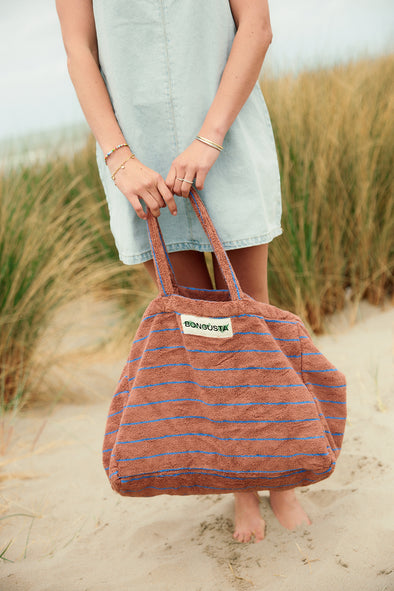 Naram Weekend Bag Camel & Ultramarine