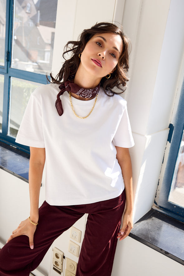 Essential Boxy Tee White