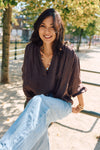 Colette Blouse Burgundy
