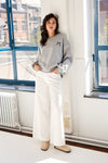 Giovani Very Wide Jeans White