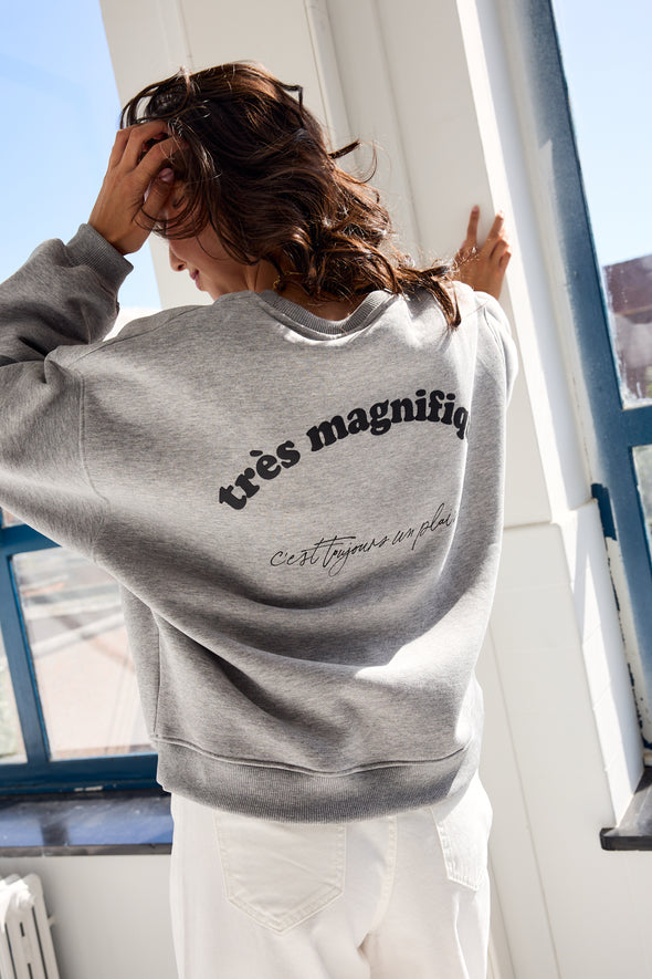 Eli Sweatshirt Grey Magnifique