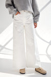 Giovani Very Wide Jeans White