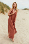 Mont Strap Dress Chocolate