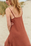 Mont Strap Dress Chocolate