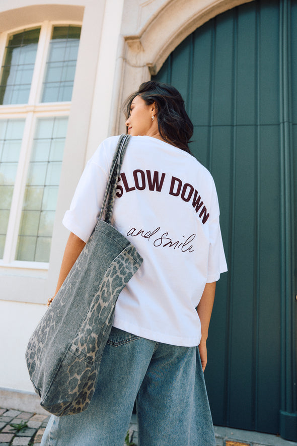 Vera T-Shirt White Slow Down