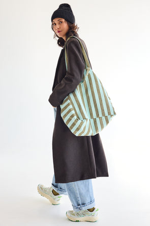Elisa Bag Stripes Aqua/Olive