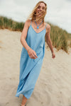 Rob Strap Dress Denim Blue