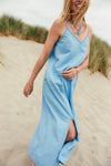 Rob Strap Dress Denim Blue