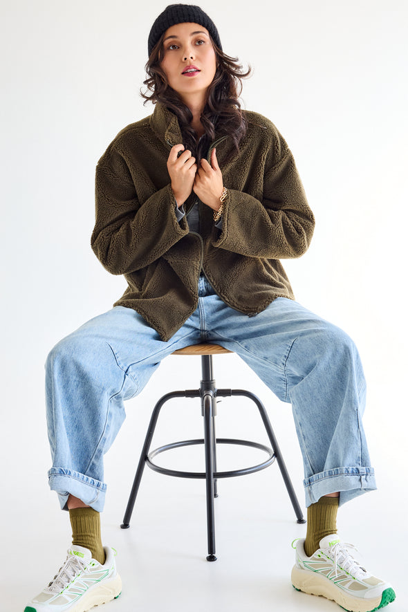 Monti Teddy Jacket Hunter