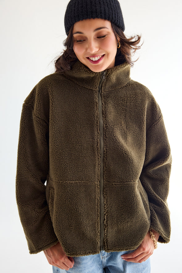 Monti Teddy Jacket Hunter