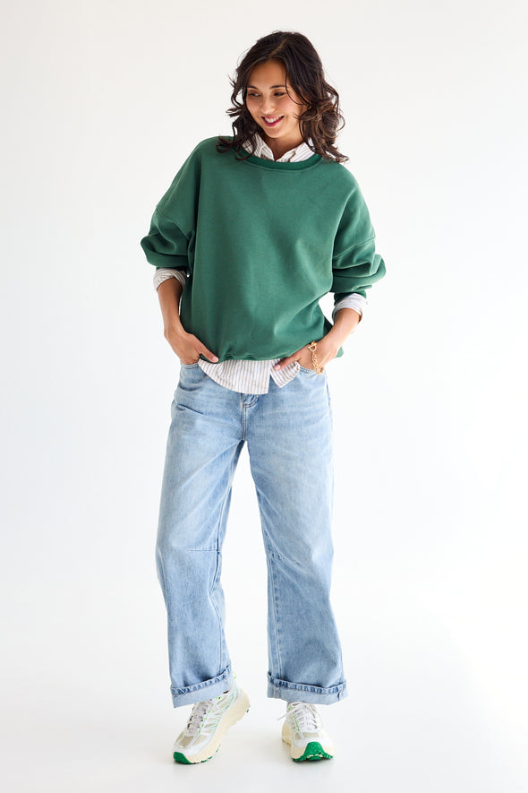 Olivia Sweater Pine Green