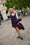 Indra Wool Dress Checks