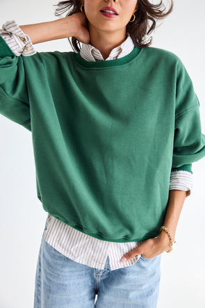 Olivia Sweater Pine Green