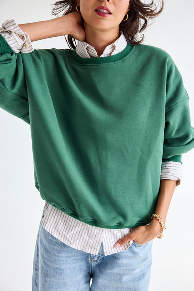 Olivia Sweater Pine Green