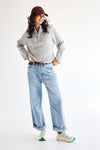 Lulu LS Knit Half Zip Light Grey Melange