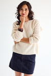 Alice Reversible Knit Ivory
