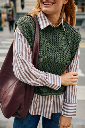 Mori Knit Top Khaki