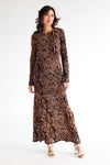 Rousari LS Maxi Dress Chicory Coffee
