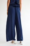 Leonore HW Wide Pants Dark Sapphire