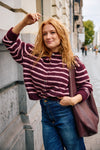 Manon Cardigan Rose/Bordeaux