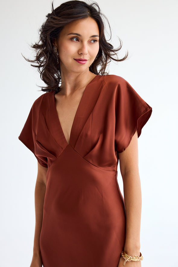 Isla Dress Chocolate