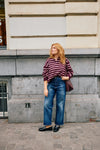 Manon Cardigan Rose/Bordeaux